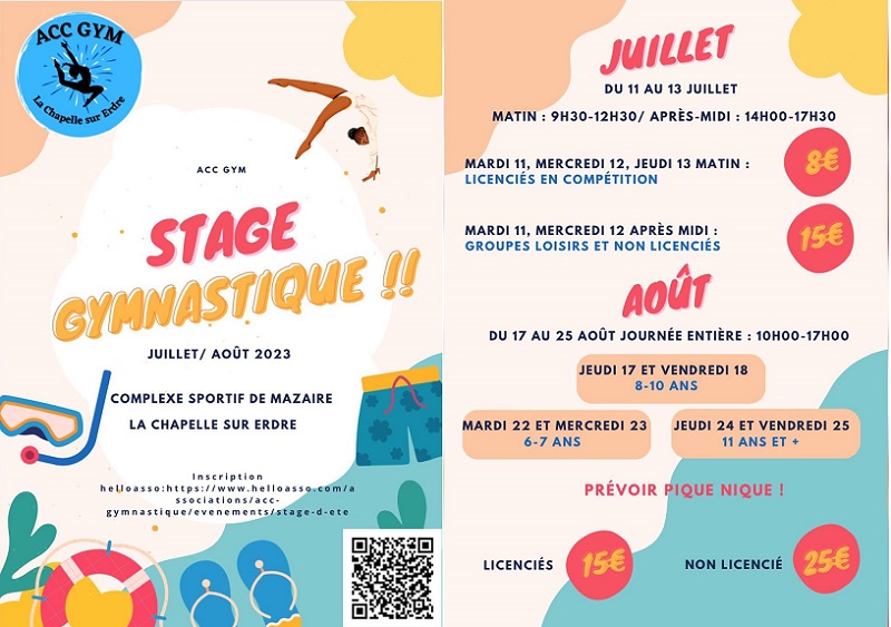 Athlétic Club Chapelain Gymnastique La Chapelle sur Erdre